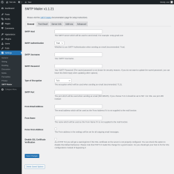 Page screenshot: Settings → SMTP Mailer
