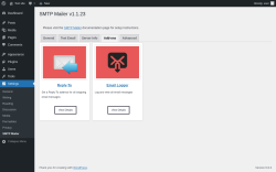 Page screenshot: Settings → SMTP Mailer → Add-ons