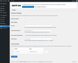 Page screenshot: SMTP2GO