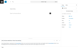 Page screenshot: Add Page ‹ Test site — WordPress
