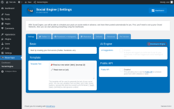 Page screenshot: Meow Apps &rarr; Social Engine