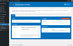 Page screenshot: Meow Apps &rarr; Social Engine