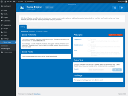 Page screenshot: Meow Apps &rarr; Social Engine