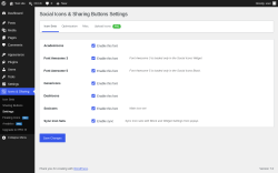 Page screenshot: Icons & Sharing &rarr; Settings