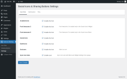 Page screenshot: Icons & Sharing &rarr; Settings