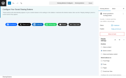 Page screenshot: Icons & Sharing &rarr; Sharing Buttons