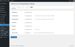 Page screenshot: Icons & Sharing &rarr; Settings