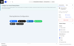 Page screenshot: Icons & Sharing &rarr; Sharing Buttons