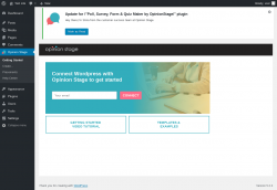Page screenshot: Opinion Stage