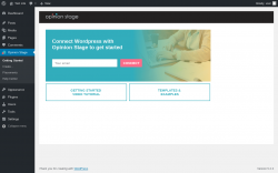 Page screenshot: Getting Started ‹ Test site — WordPress