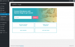 Page screenshot: Getting Started ‹ Test site — WordPress