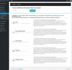 Page screenshot: Opinion Stage → Create…