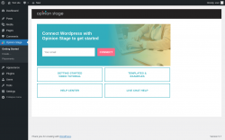Page screenshot: Getting Started ‹ Test site — WordPress