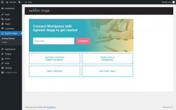 Page screenshot: Getting Started ‹ Test site — WordPress