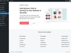 Page screenshot: Opinion Stage