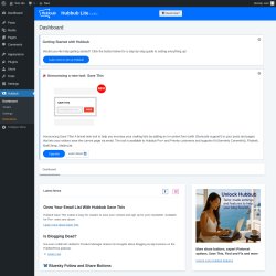 Page screenshot: Hubbub