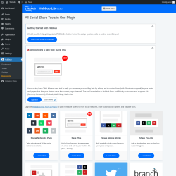 Page screenshot: Hubbub → Extensions