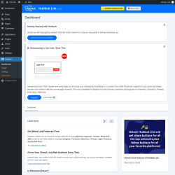 Page screenshot: Hubbub