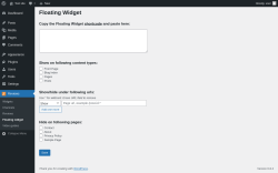 Page screenshot: Reviews → Floating widget