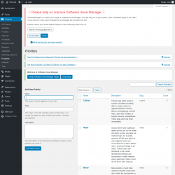 Page screenshot: Projects → Priorities