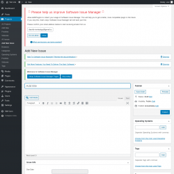 Page screenshot: Projects → Add New Issue