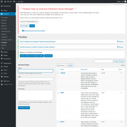 Page screenshot: Projects → Priorities