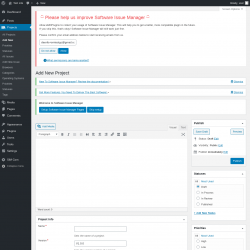Page screenshot: Projects → Add New