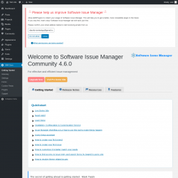 Page screenshot: Getting Started ‹ Test site — WordPress