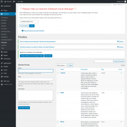 Page screenshot: Projects → Priorities