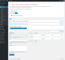 Page screenshot: Projects → Tags