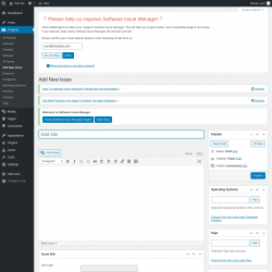Page screenshot: Projects → Add New Issue