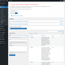 Page screenshot: Projects → Priorities