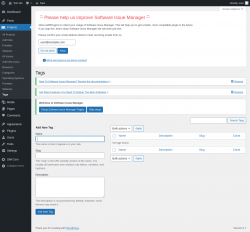 Page screenshot: Projects → Tags