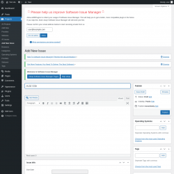 Page screenshot: Projects → Add New Issue