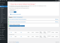 Page screenshot: Projects