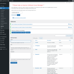 Page screenshot: Projects → Statuses