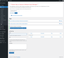 Page screenshot: Projects → Tags
