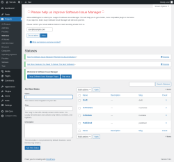 Page screenshot: Projects → Statuses