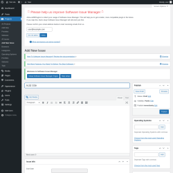 Page screenshot: Projects → Add New Issue
