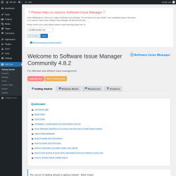Page screenshot: Getting Started ‹ Test site — WordPress