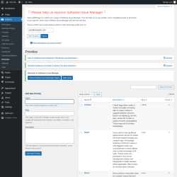 Page screenshot: Projects → Priorities