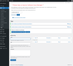 Page screenshot: Projects → Tags