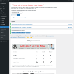 Page screenshot: SIM Com → Support