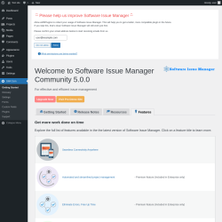 Page screenshot: SIM Com → Features