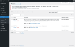 Page screenshot: Plugins ‹ Test site — WordPress