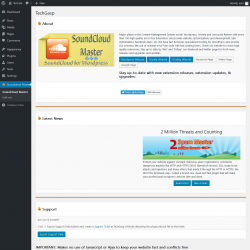 Page screenshot: Soundcloud Master
