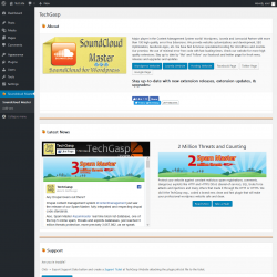Page screenshot: Soundcloud Master