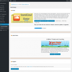 Page screenshot: Soundcloud Master