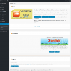 Page screenshot: Soundcloud Master