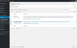 Page screenshot: Plugins &lsaquo; Test site &mdash; WordPress